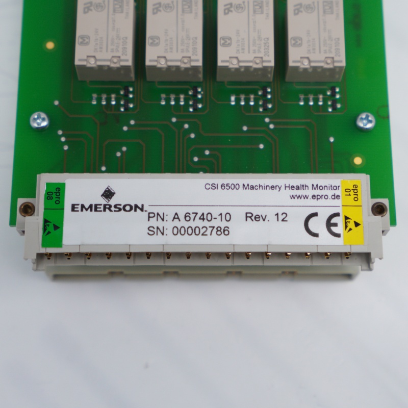Módulo de relé de saída EMERSON A6740-10 de 16 canais