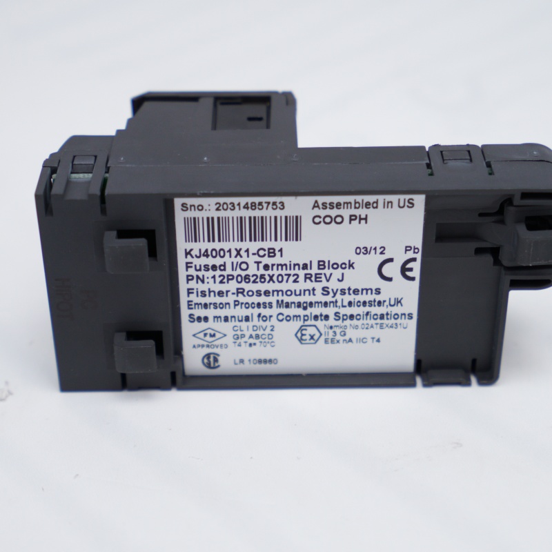 KJ4001X1-CB1 12P0625X072 EMERSON Sigortalı G/Ç Terminal Bloğu