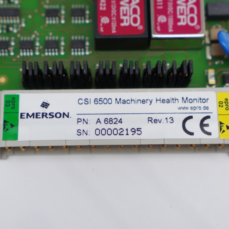 Módulo de interface de rack e ModBus A6824 EMERSON