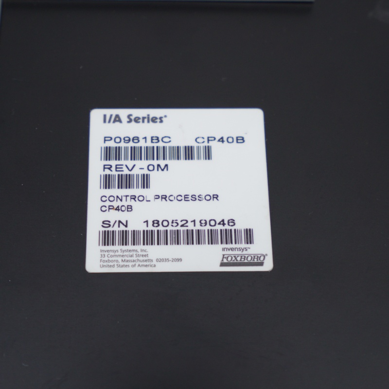 P0961BC CP40B Foxboro Kontrol İşlemci Modülü