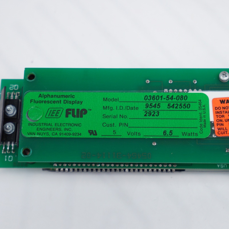 03601-54-080 IEE FLIP Ekran Kartı Modülü