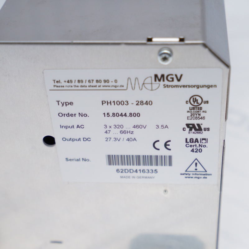 PH1003-2840 MGV Güç Kaynağı Modülü