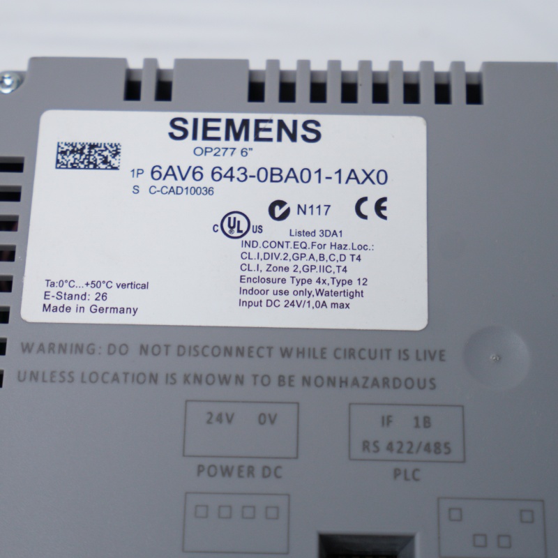 6AV6643-0BA01-1AX0 SIEMENS Operatör Arayüzü