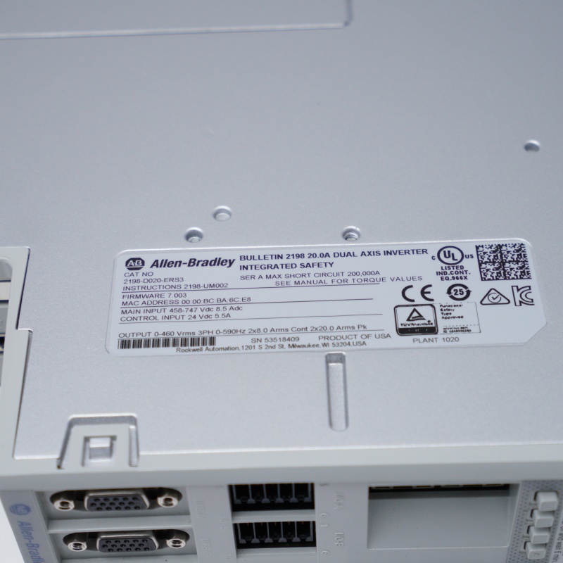 2198-D020-ERS3 Allen Bradley Kinetix 5700 Çift Eksenli Modül