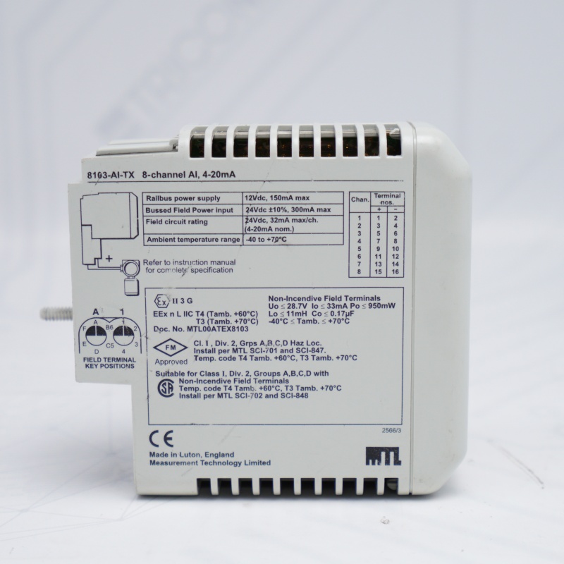 8103-AI-TX GE 8-Kanal Analog Giriş Modülü
