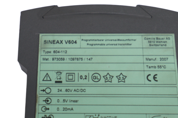 SINEAX V604 604-112