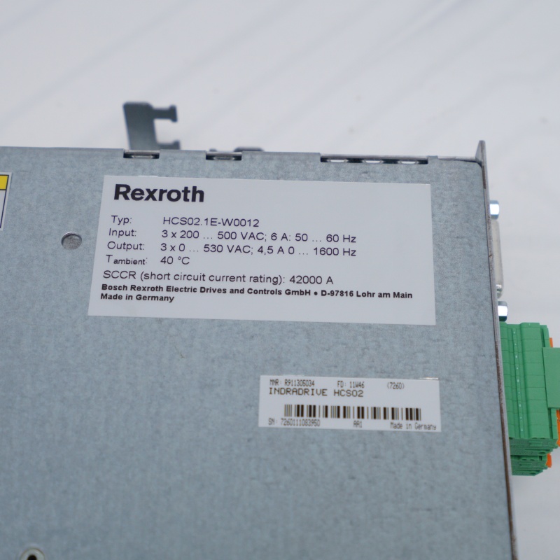HCS02.1E-W0012 REXROTH Sürücü Kontrolörleri