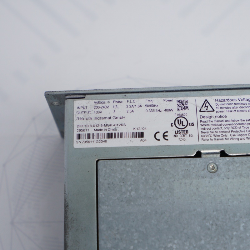 DKC10.3-012-3-MGP-01VRS REXROTH Sürücü Kontrolörleri