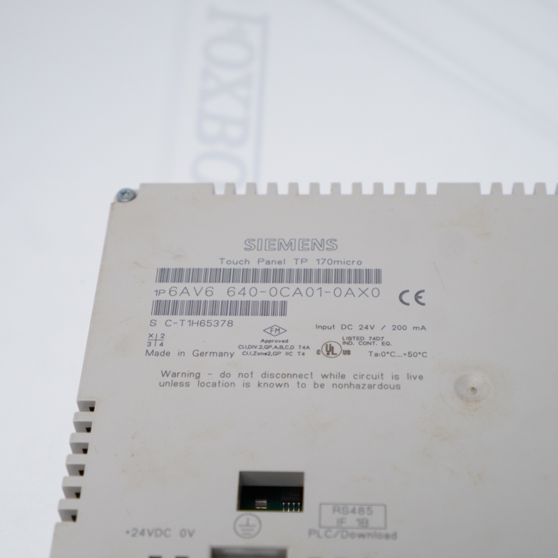 6AV6640-0CA01-0AX0 SIEMENS Operatör Arayüzü