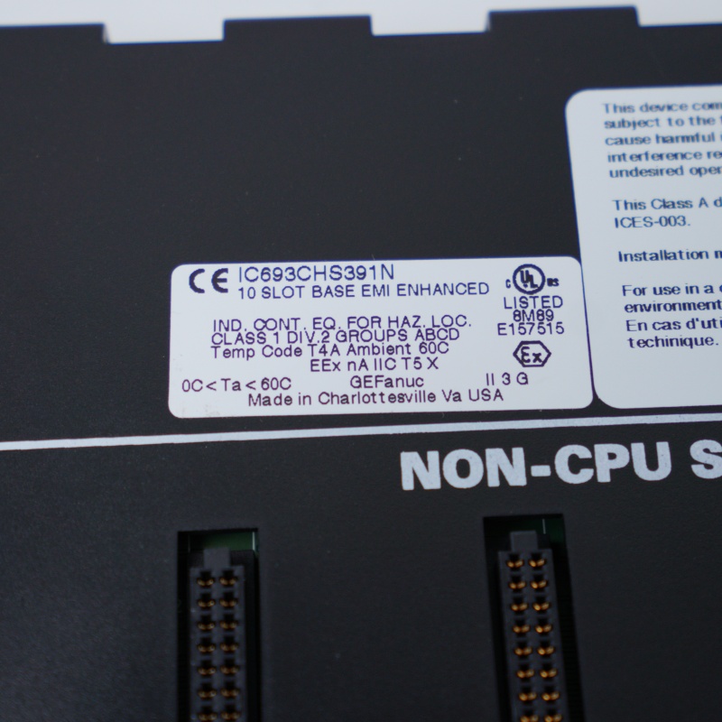 IC693CHS391N GE 10 Yuva Genişletme Uzaktan TABAN PLAKASI