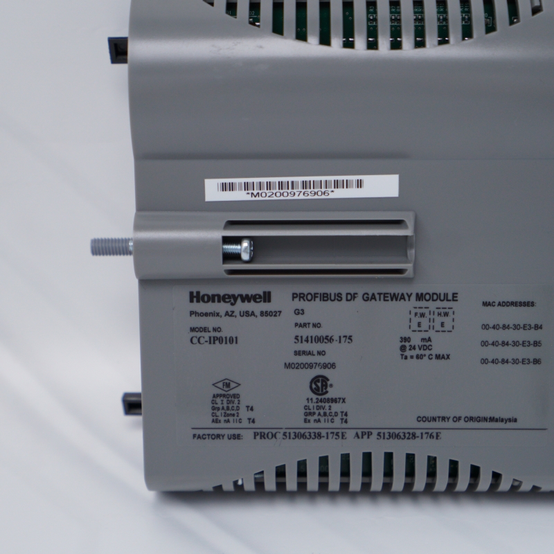 CC-IP0101 51410056-175 Honeywell PROFIBUS DP Ağ Geçidi Modülü
