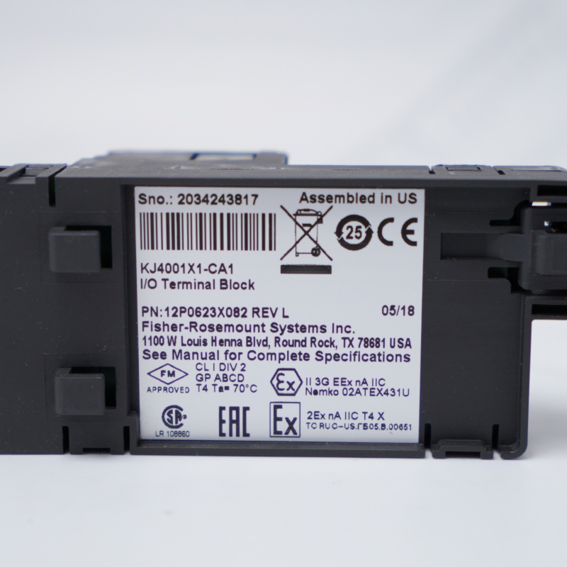 KJ4001X1-CA1 12P0623X082 EMERSON G/Ç TERMINAL BLOĞU