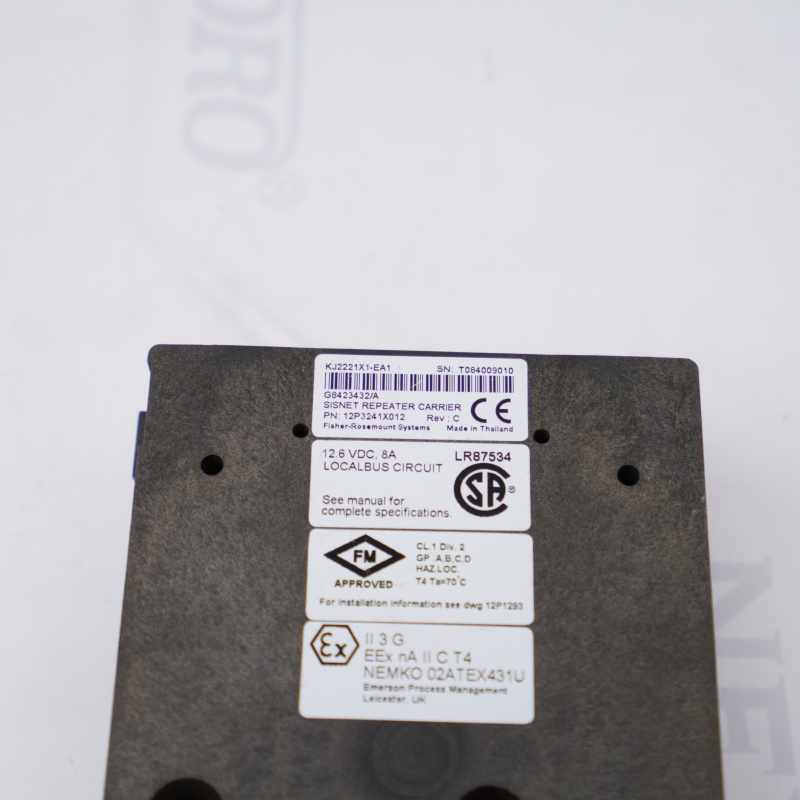 KJ2221X1-EA1 12P3241X012 EMERSON PLC Modülü