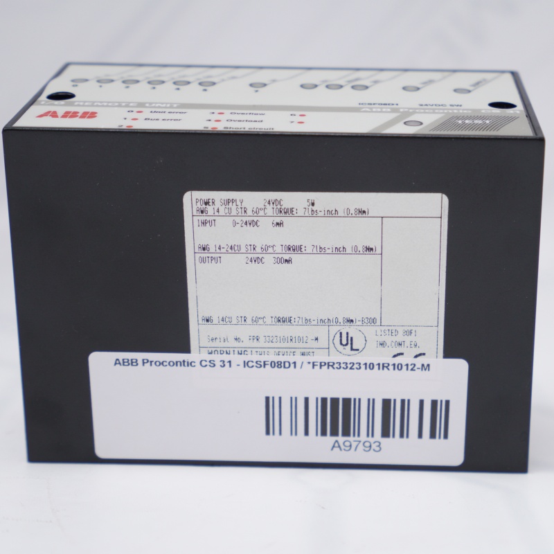 ABB ICSF08D1 FPR3323101R1012-M I/O Remote Unit module