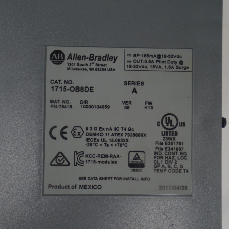 Allen Bradley 1715-OB8DE digital output module