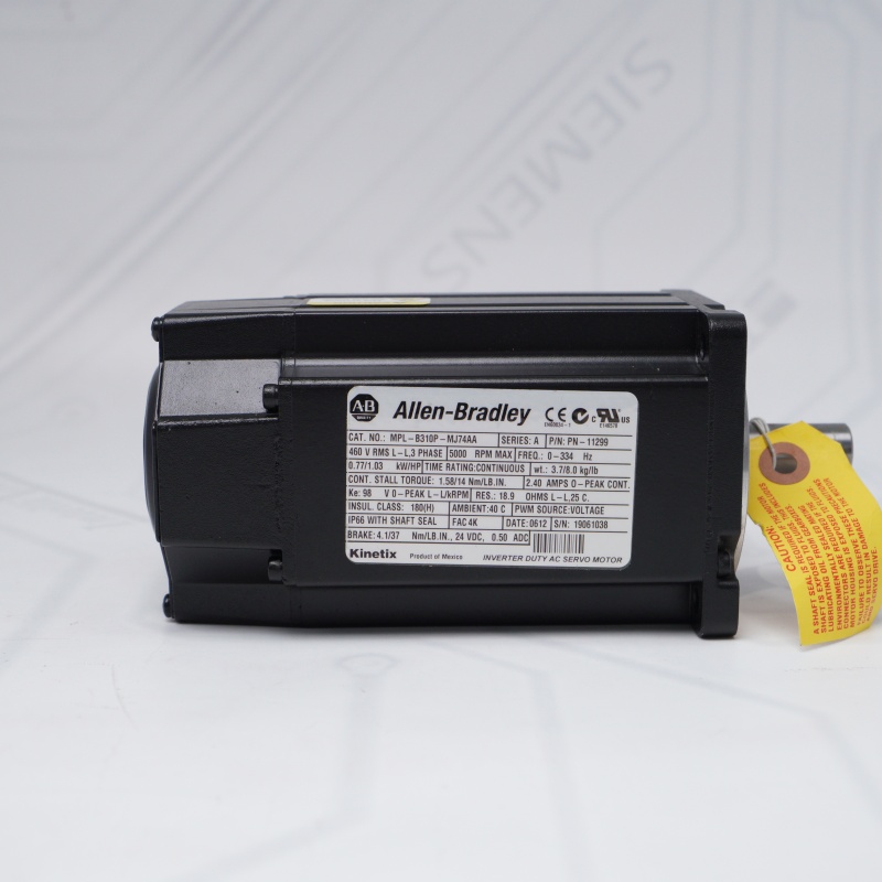 MPL-B310P-MJ74AA Allen Bradley MP-Series MPL 480V AC Rotary Servo Motor MPL-B310P-MJ74AA Allen Bradley MP-Series MPL 480V AC Rotary Servo Motor