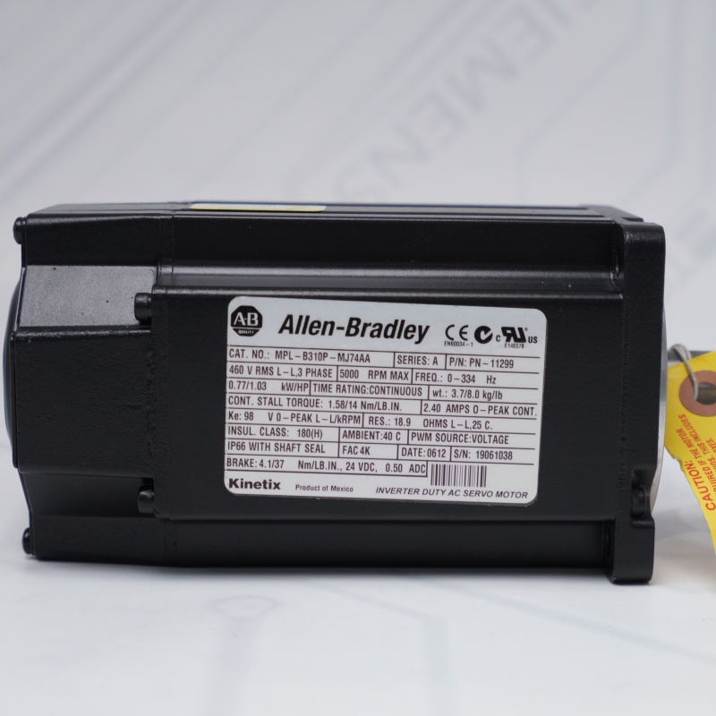 MPL-B310P-MJ74AA Allen Bradley MP-Series MPL 480V AC Rotary Servo Motor