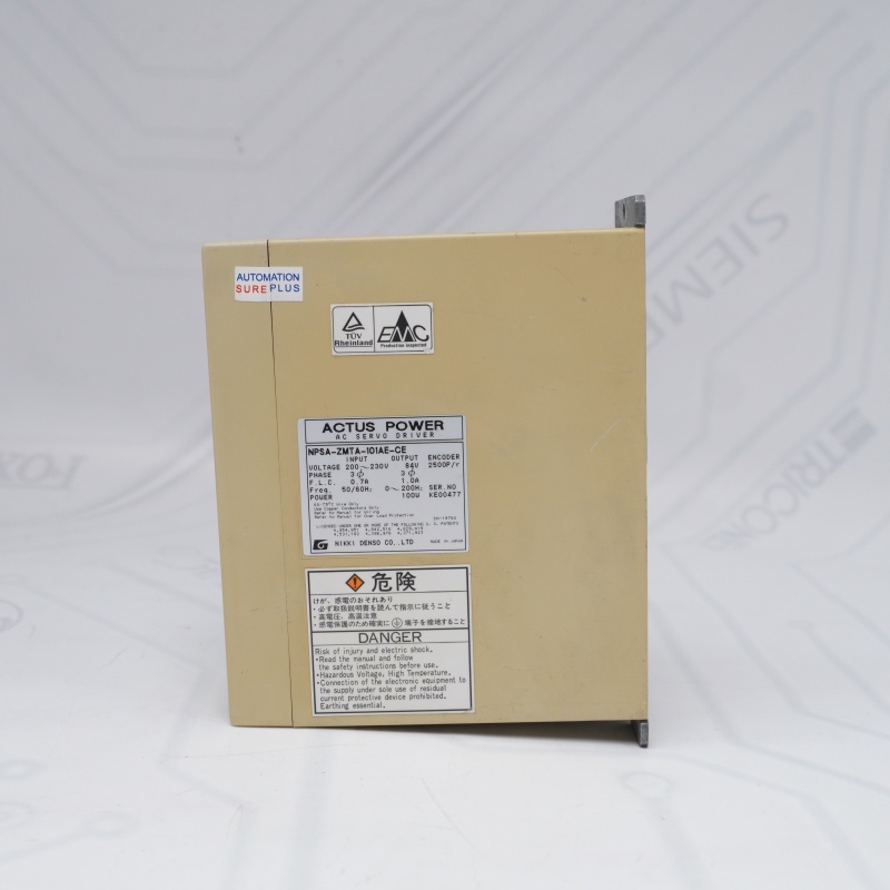 Controlador de servomotor de CA NIKKI NPSA-ZMTA-101AE-CE Controlador de servomotor de CA NIKKI NPSA-ZMTA-101AE-CE