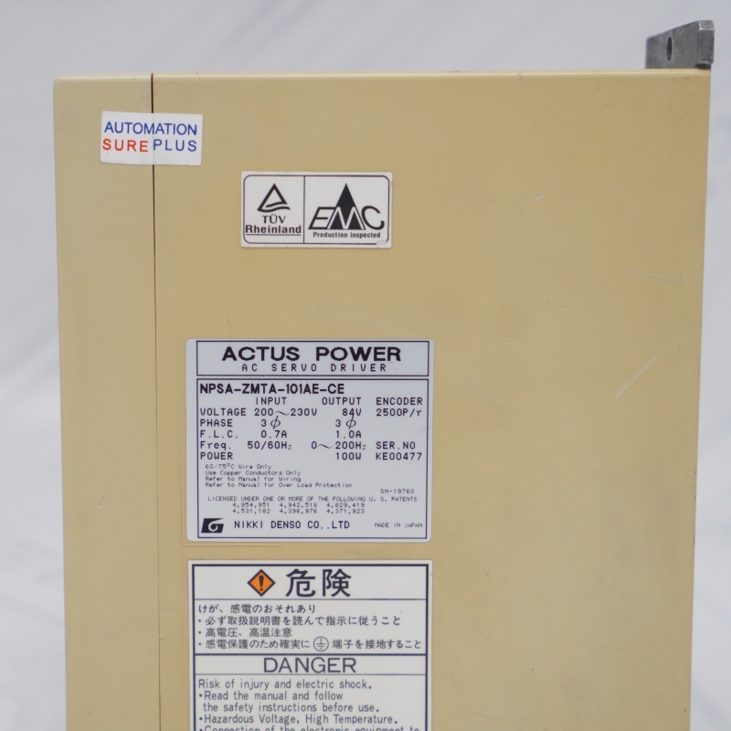 NPSA-ZMTA-101AE-CE NIKKI AC Servo Driver