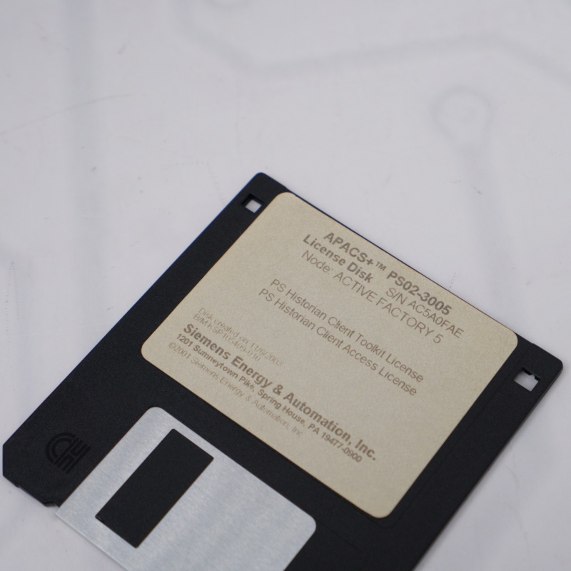 PS02-3005 SIEMENS Software License Disk