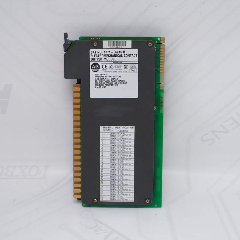 1771-OW16 Allen Bradley Electromechanical Relay Contact Output Module 1771-OW16 Allen Bradley Electromechanical Relay Contact Output Module