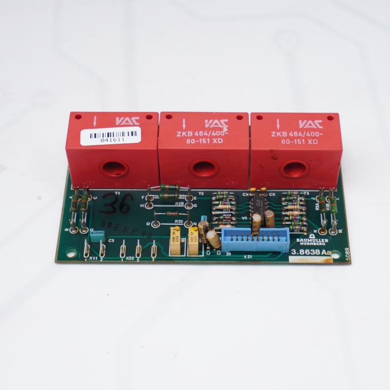 BUH2-90/90-34-101-00 3.8638AA BAUMULLER Current sensing board for AC Spindle Drive BUH2-90/90-34-101-00 3.8638AA BAUMULLER Current sensing board for AC Spindle Drive