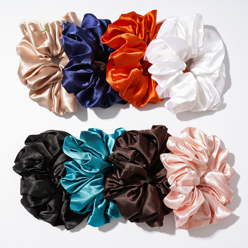 Mulberry Silk Hair Scrunchies Hair Pure Silk Custom Hair Scrunchies Elastic Silk Scrunchies Set