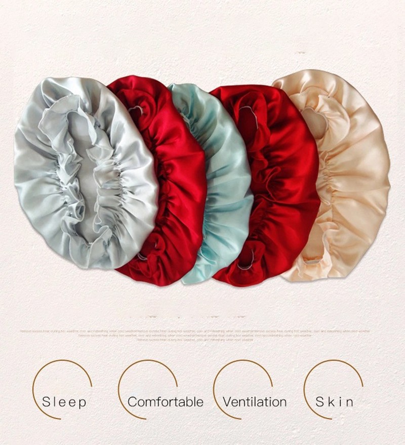 16 19 22 Momme 100% Mulberry Silk Hair Bonnet