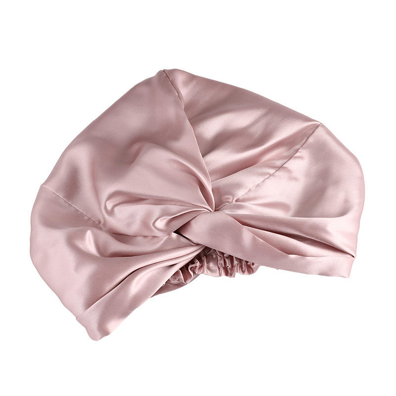 Factory supply Hair Bonnet Silk Adjustable Double-Layered Hair Bonnet for Night Sleeping