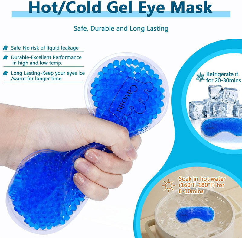 Hot & Cold Eye Masks Cooling Sleep Mask ice Gel Eye Mask for Dark Circles and Puffiness