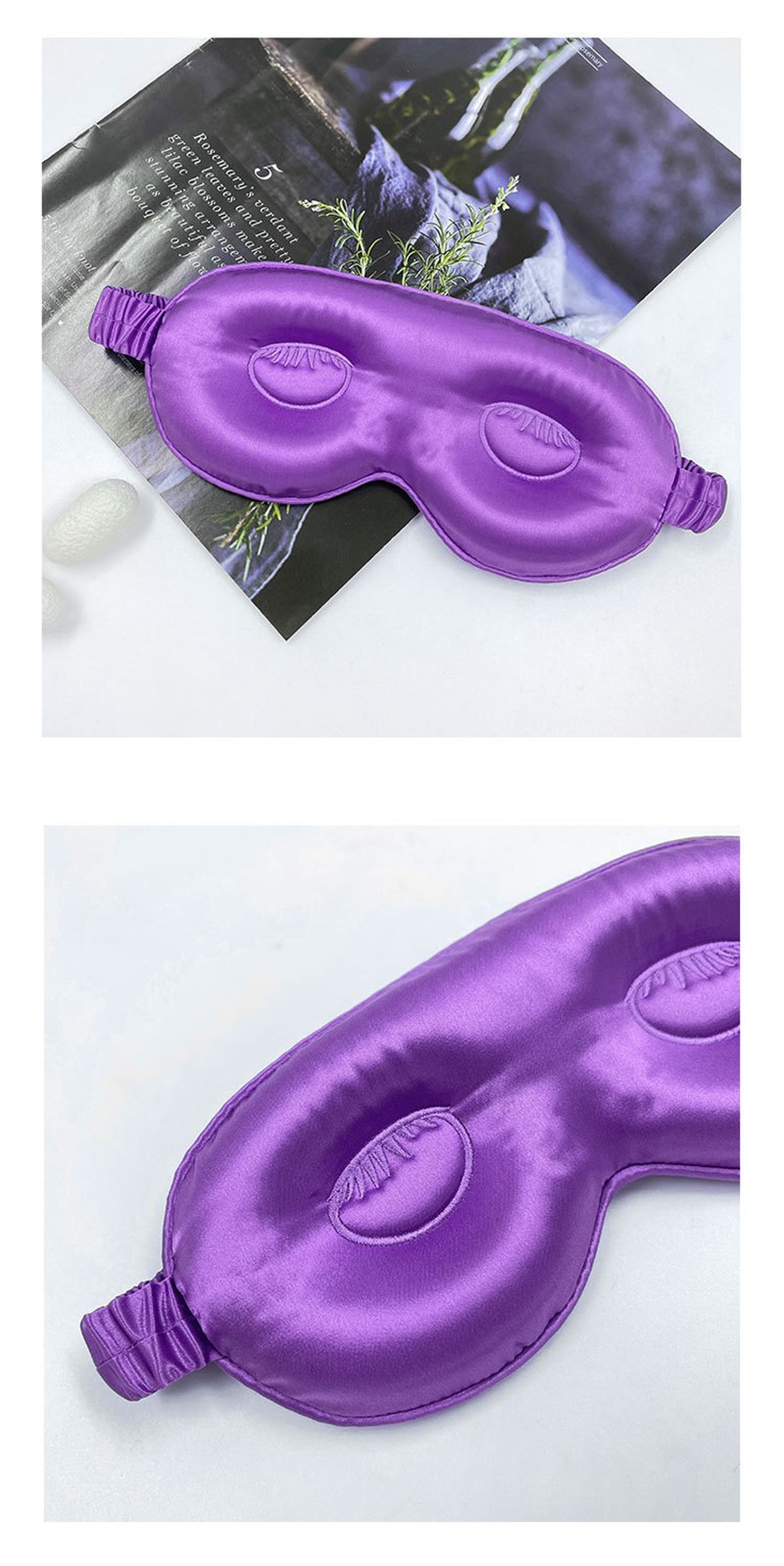 luxury Travel 3d Sleep Eye Mask Silk