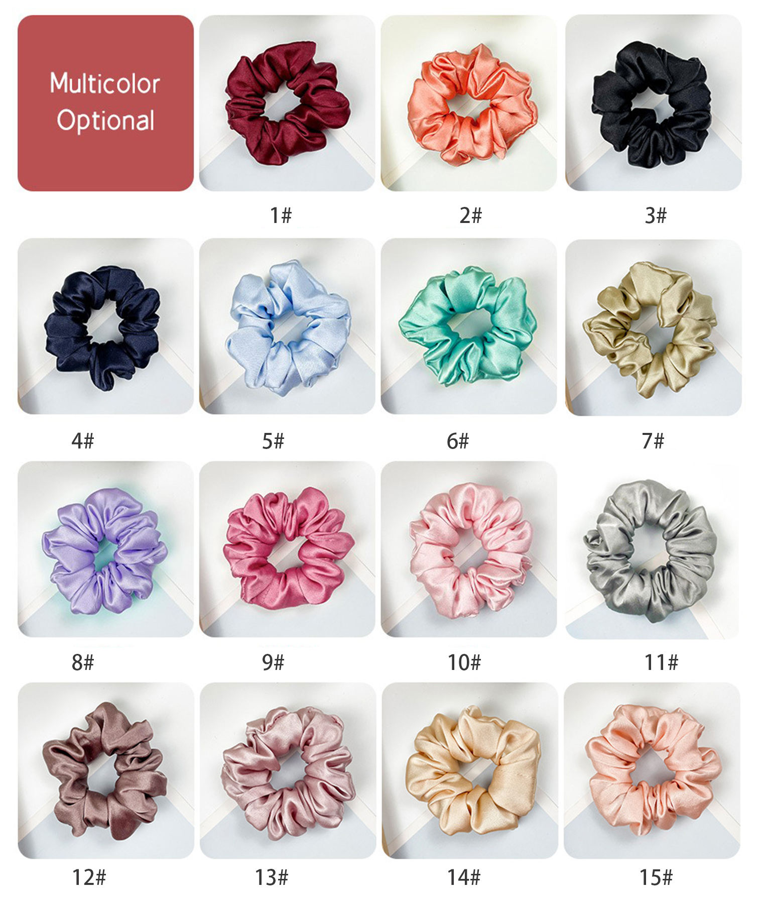 Hot silk scrunchy elastic hair bands 22momme 100% mulberry silk scrunchy xxl scrunchies