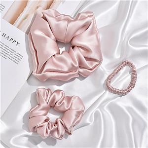 Hot silk scrunchy elastic hair bands 22momme 100% mulberry silk scrunchy xxl scrunchies