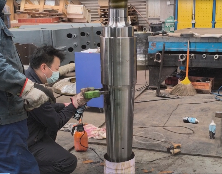 SP олон цилиндртэй гидравлик конусан бутлуурын үндсэн босоо амны үл эвдэх туршилтын ач холбогдол