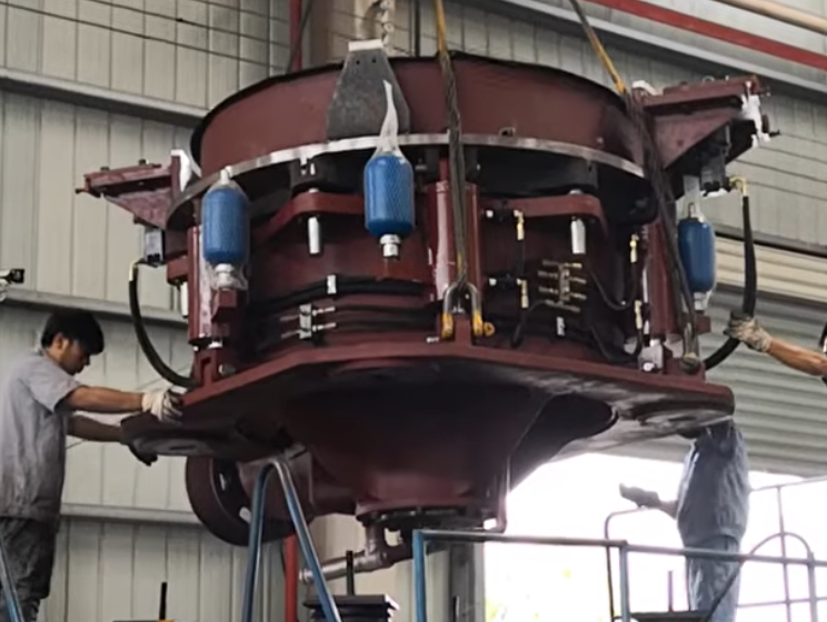 Конусан бутлуурын үндсэн төхөөрөмжийг угсарч байна