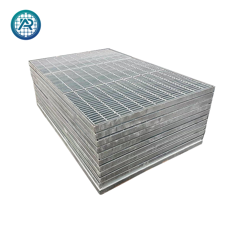 Anti-Slip Galv galvanised steel drain grating walkway