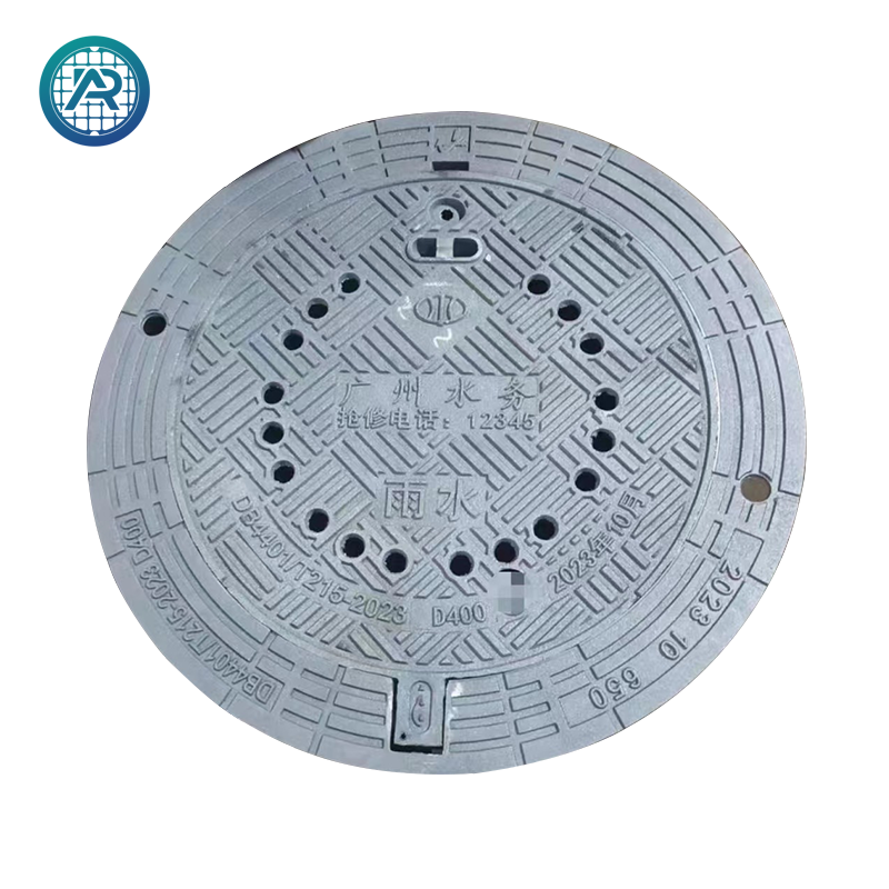 Outdoor Heavy-Duty Cast Iron Storm Water Drain Covers Man Hole Cover Round