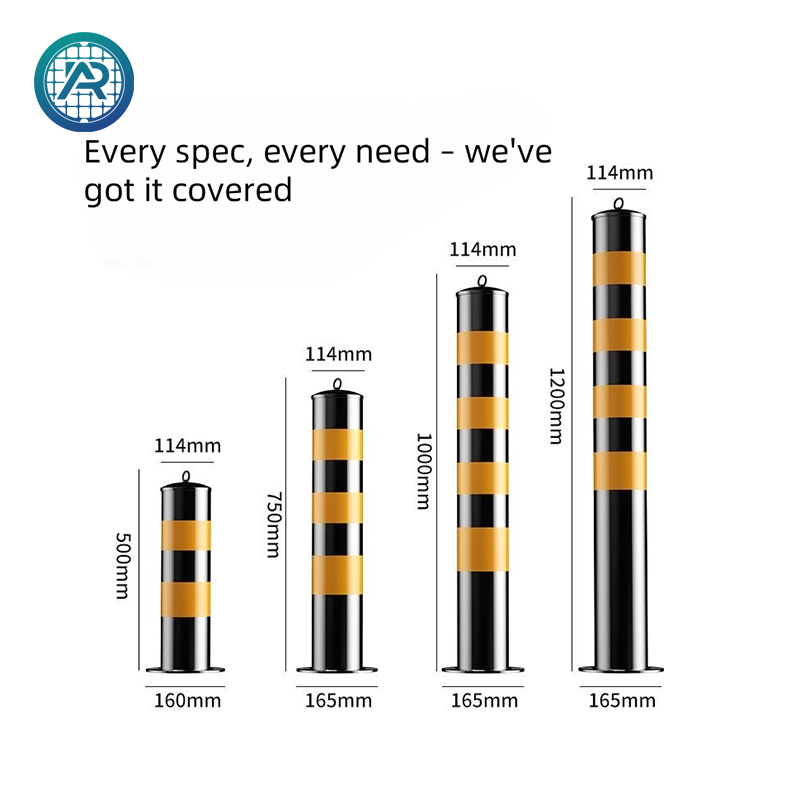 Driveway security packing steel bollards