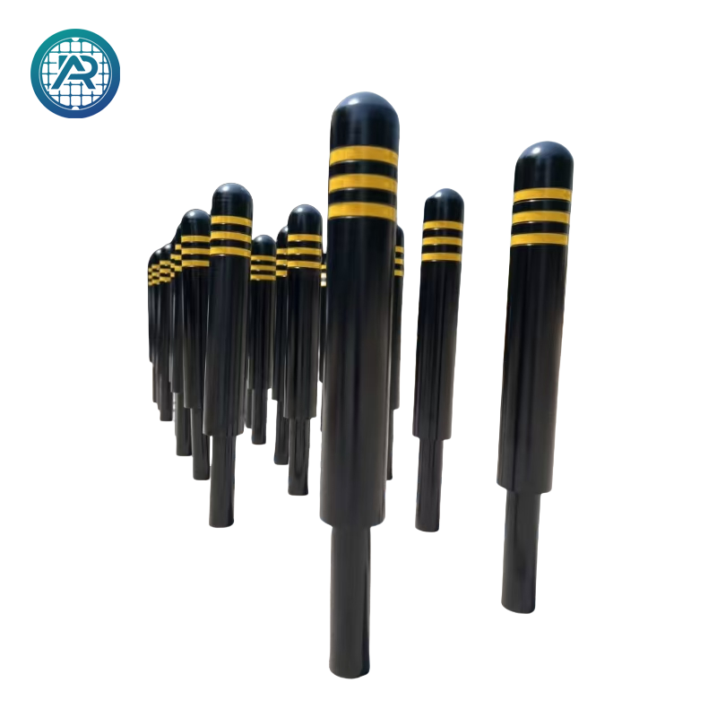 High strength stainless steel safety bollards for parking