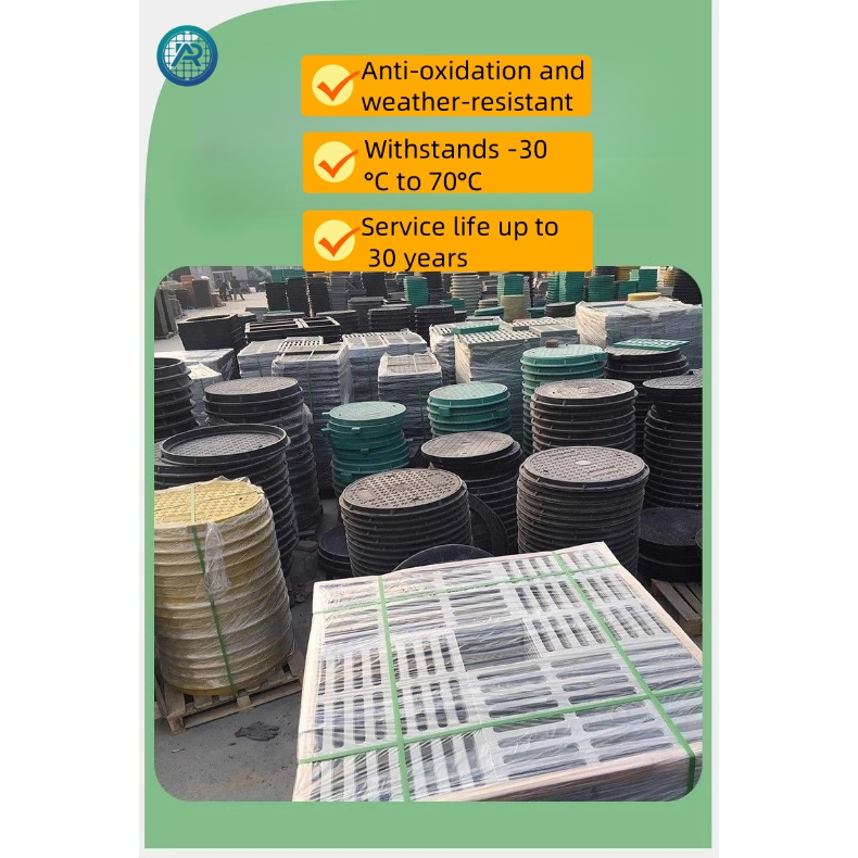 Lightweight Round FRP Composite Manhole Cover