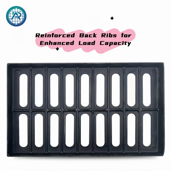 Heavy-Duty Cast Iron Drain Cover and Frame | D400 Rated Grate for Road & Infrastructure