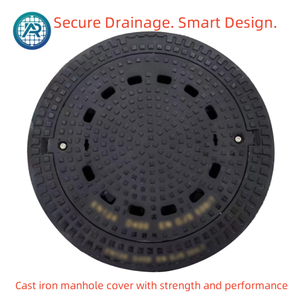 Heavy Duty Cast Iron Sewer Cover Round Drain Cover For Urban Drainage