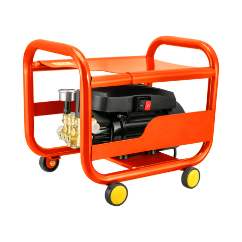 mesin cuci bertekanan tinggi dengan selang semprot dan tongkat pembersih untuk keperluan komersial