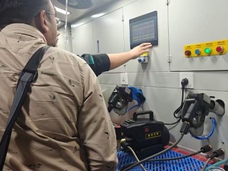 Lini Pengujian Pabrik Pencuci Mobil