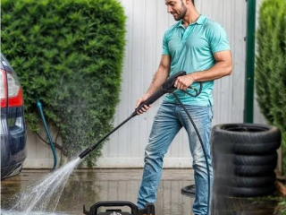 What should I do if the motor of the high-pressure cleaning machine don't start?