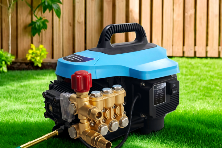 Dxplaination of key components of a high-pressure cleaning machine.