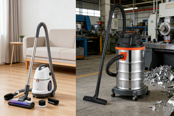 Difference between industrial vacuum cleaners and household vacuum cleaners