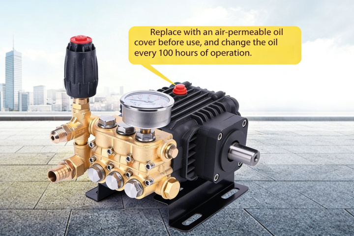 How to refuel the pressurized cleaning machine?