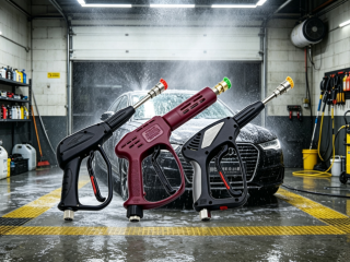 How do you disassemble the nozzle of a high-pressure cleaning machine?