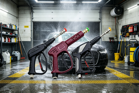 How do you disassemble the nozzle of a high-pressure cleaning machine?